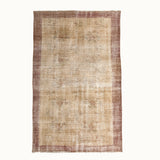 4x7 hand-knotted vintage rug for living room, bedroom, kitchen and dinning room.