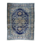 7x10 hand-knotted vintage wool area rug, for your living room, dining room and bedroom