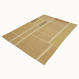 Urla Dune Blocks - handwoven kilim flatweave rug (5’8” x 7’9”)