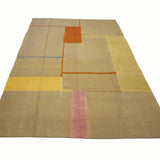 Blush & Saffron - handwoven kilim flatweave rug (7'7" x 10'8")