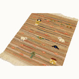 Peachy Path Kids Rug (3' 3"x3' 10")