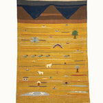 Golden Valley kids rug made from natural wool, perfect for nursery, playroom, and children's room decor.
