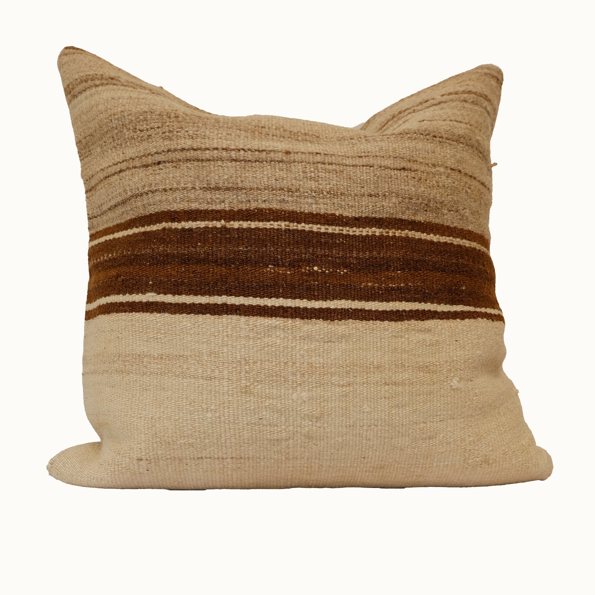 Vintage Turkish Kilim Pillow (20” x 20")