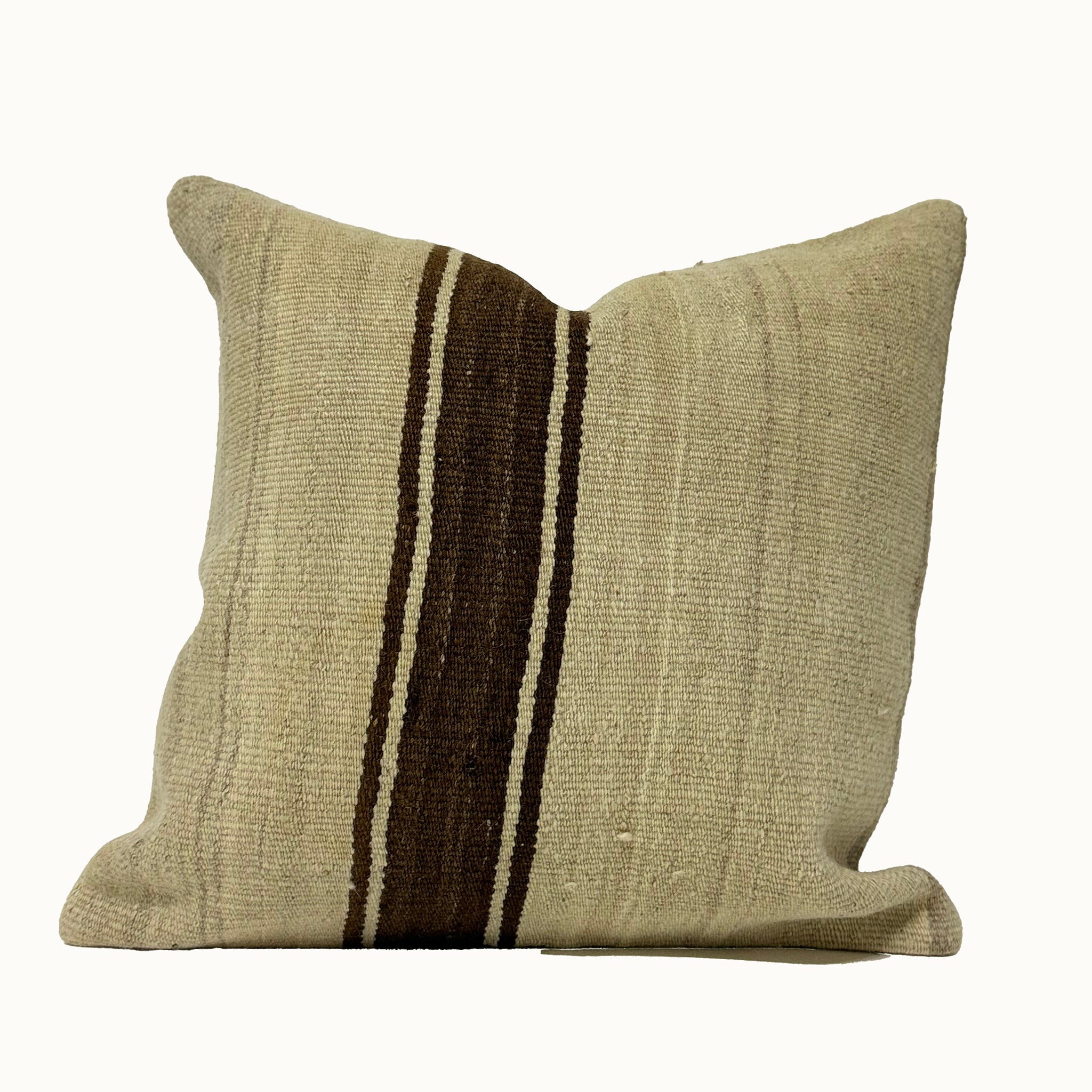 Vintage Turkish Kilim Pillow 18” x 18”

