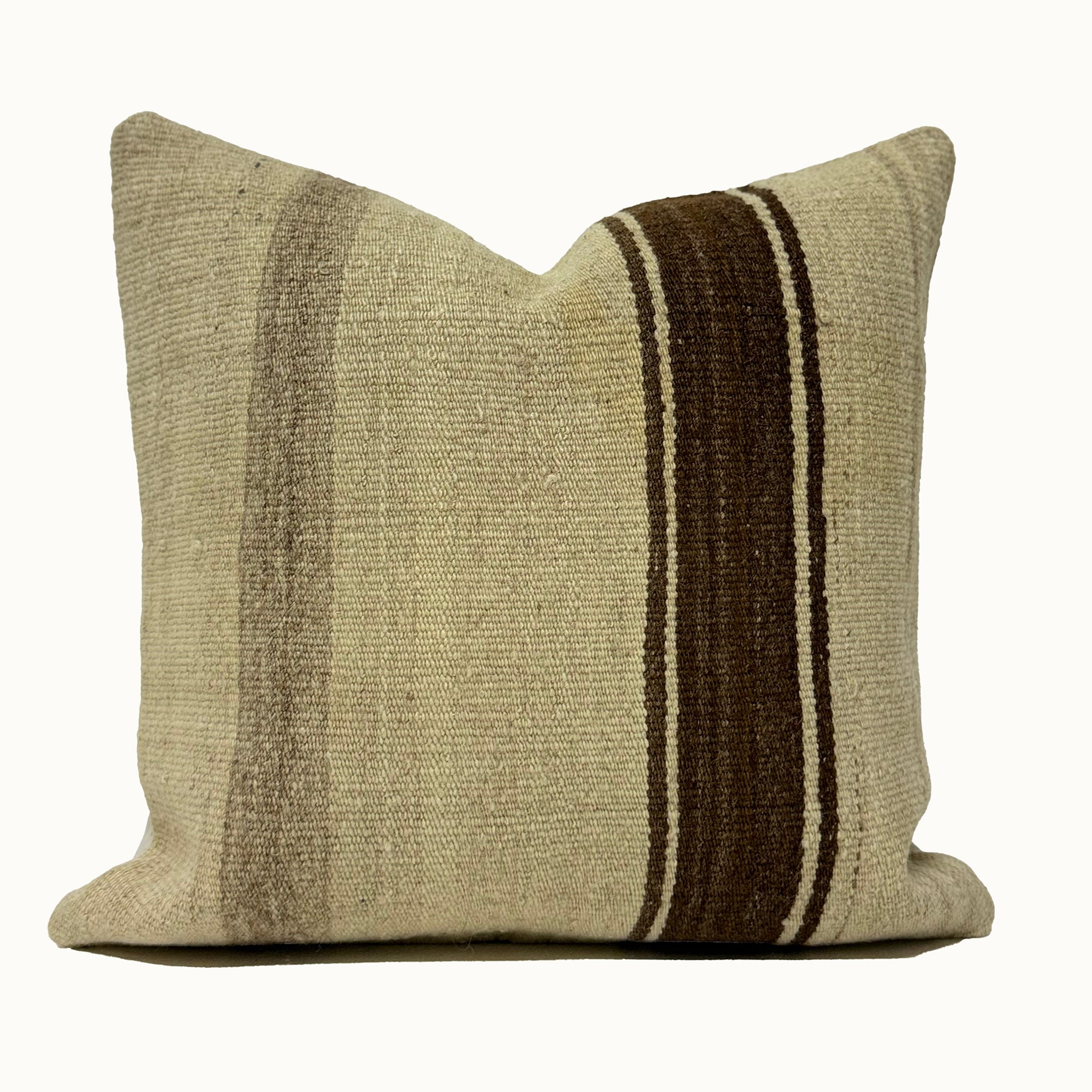 Vintage Turkish Kilim Pillow 18” x 18”