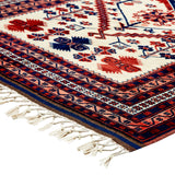 Ourla hand-knotted wool rug (3'9" x 6'11")