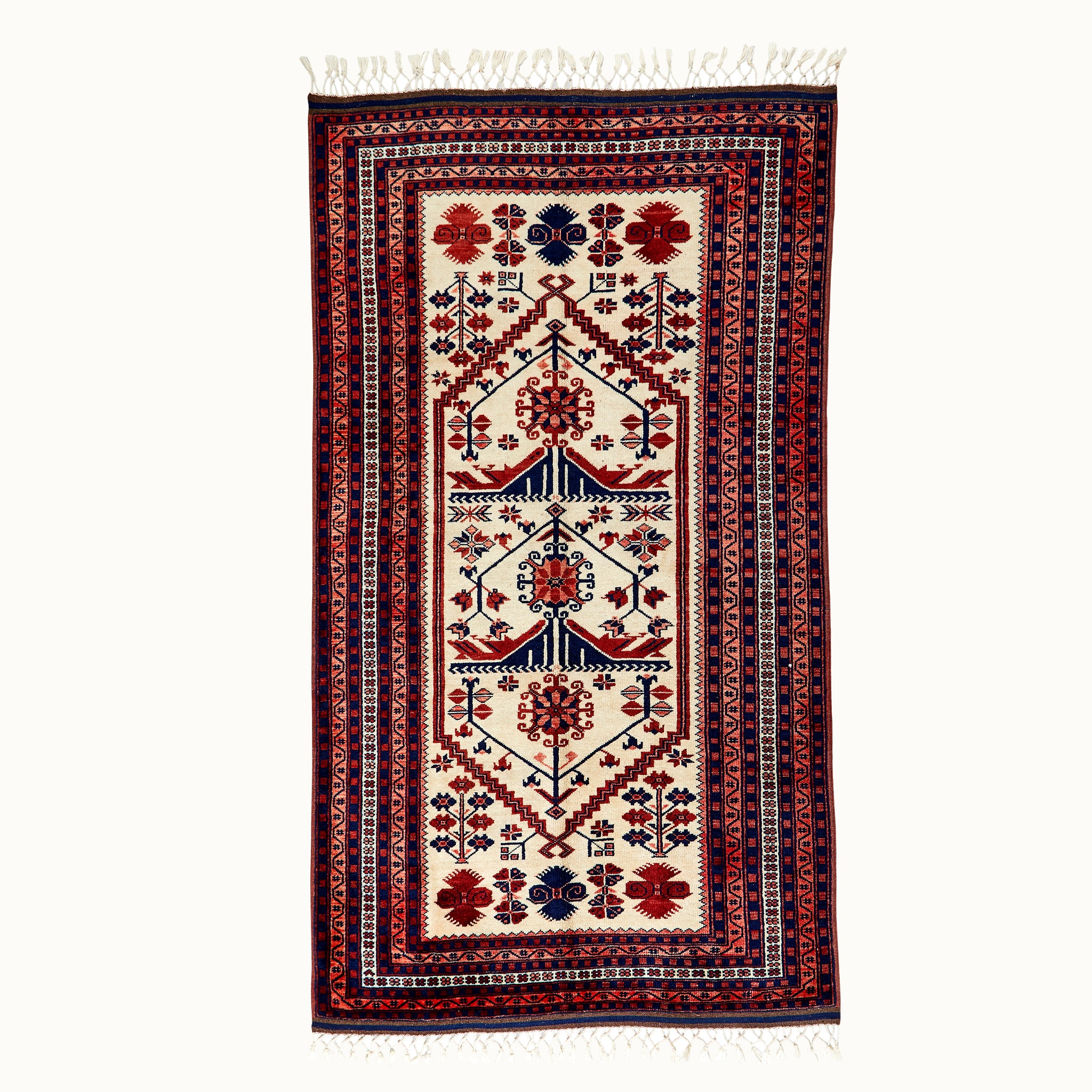 4x7 hand-knotted wool area rug, for your living room, kitchen, bedroom and dining room