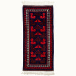 2x5 hand-knotted wool runner rug, for your hallway, bathroom, kitchen and entryway