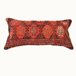 19x10 Vintage Turkish kilim lumbar pillow