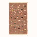 Little Friends kids rug made from natural wool, perfect for nursery, playroom, and children's room decor.