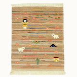 Peachy Path kids rug made from natural wool, perfect for nursery, playroom, and children's room decor