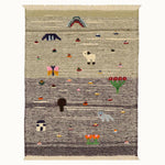 Sheep & Bloom kids rug made from natural wool, perfect for nursery, playroom, and children's room decor.