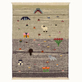 Sheep & Bloom kids rug made from natural wool, perfect for nursery, playroom, and children's room decor.