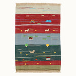 Woolly Way kids rug made from natural wool, perfect for nursery, playroom, and children's room decor.